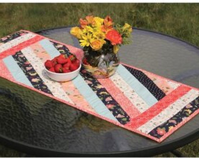 Quilt as You Go Jakarta Table Runner Pattern on Batting Etsy