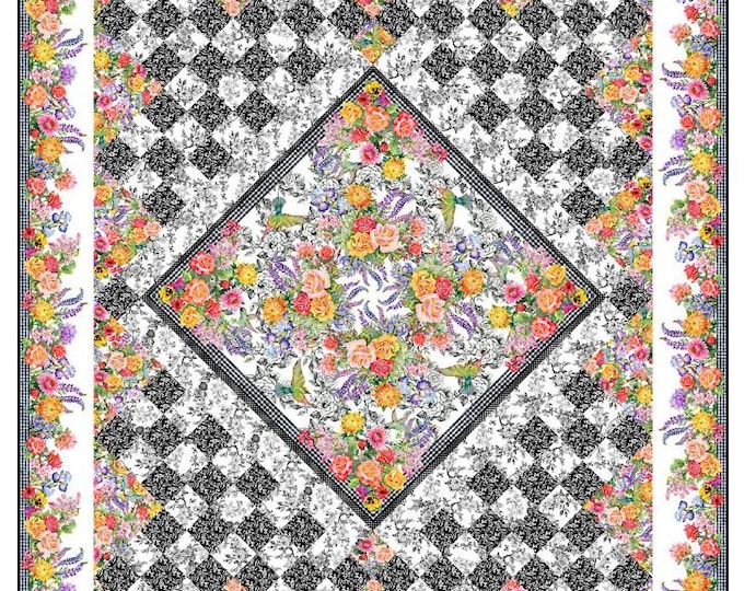 DC-P-PCW, Decoupage - Panel Quilt Pattern, Finished Quilt Size Approx ...