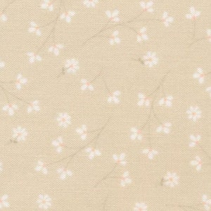 MAS8260-E, Pretty Petals - Pumice, by Kimberbell, 44&quot;/45&quot; wide, sold by the 1/2 yard