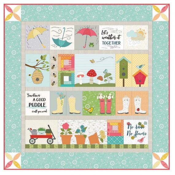 Kimberbell Spring Showers Quilt Fabric Kit