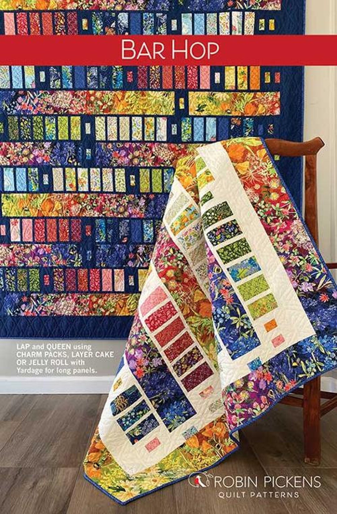 RPQP-BH148, Bar Hop - Quilt Pattern, Finished Sizes Approx.: Lap - 50 ...