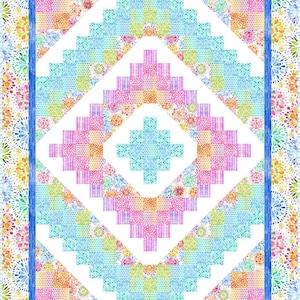 SB-LS-PATT, Summer Breeze - Quilt Kit, Quilt size: 67&quot; x 85&quot;