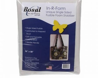 495BS-36, Estabilizador de espuma fusible de una sola cara Bosal en forma de R, 36" x 58"