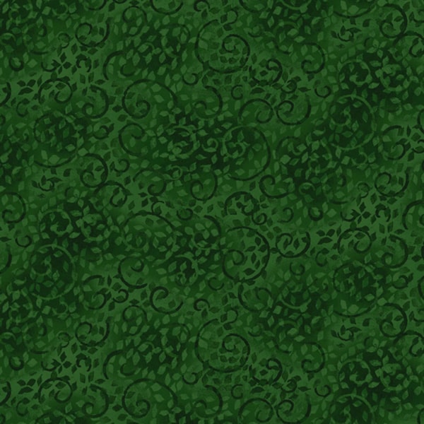 26035-797, Wilmington Dark Green Scroll Texture, sold by the 1/2 yard