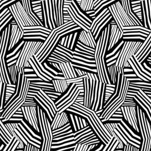 7375S-09, Hothouse Magic - Black & White Geo, 44"/45" wide, sold by the 1/2 yard, StudioE