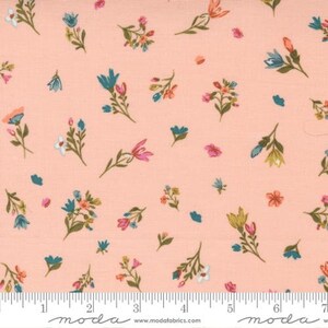 45555-12, Songbook A New Page - Blessings Flow Small Floral in Pink/Multi, 44&quot;/45&quot; wide, sold by the 1/2 yard, from Moda