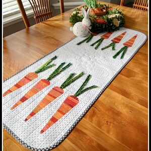 Patrón de Carrot Runner de Karen Montgomery, 15-1/2" X 40"