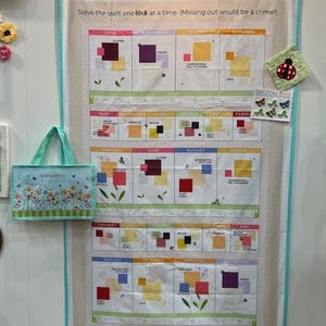 2025 Kimberbell DDE (Digital Dealer Exclusives) Wallflower Mystery Quilt, monthly designs PLUS full fabric kit