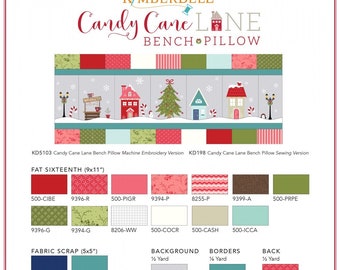 Kimberbell Candy Cane Lane FABRIC Kit