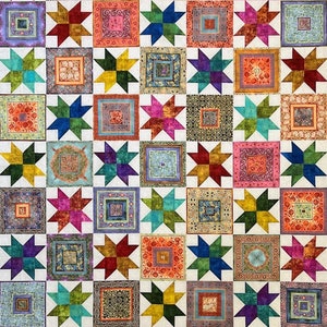 Mexican Tiles Quilt Kit (56"X72") featuring Counterpoint Fabrics by Karen Montgomery