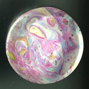 Puddles of Pink  - Abstract Fluid Art Magnet