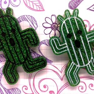 Adorble & Deadly Final Fantasy Cactuar Figure - Choice of Pin or Magnet Back!