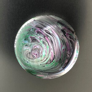 Ripples of Jade Rings - Abstract Fluid Art Magnet