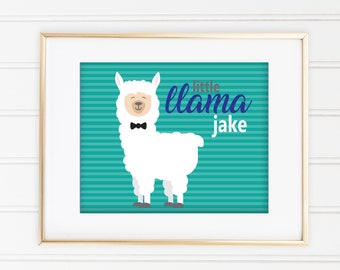 Llama Sign - Printable Sign - Digital - Llama Decor - Llama Baby - Little Llama Sign - Llama Wall Art - Llama Nursery Print - Llama Print