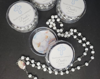Rosary Favor - Baptism Favors - Religious Party Favors - Rosary Favors for Baptism - Christening Rosary Favors - Christening Favors - 12ct