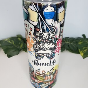 Nurse Tumbler - Nurse&#39;s Week Gift - Stainless Steel Tumbler 20oz Tumbler - Nursing Student Gift - Gift for Nurses - Nurse Appreciation