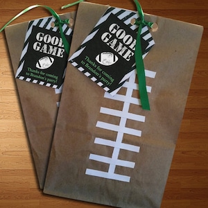 Football Goodie Bags - Sports Party Bags - Football Party - Sports Party - Football Bag - Gift Bag - Sports Gift Bag - Superbowl - 10ct.