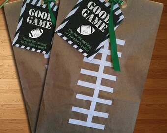 Personalisierte Fußball-Partybevorzugungsbeutel - 10ct Goodie Bags