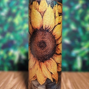 Sunflower Tumbler - Glitter Sunflower Cup - Sunflower Gift Idea - Sunflowers - Sparkle Cup - 20oz Tumbler - Gift for Her - Valentine&#39;s Day