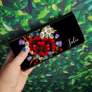 Cartera de cuero sintético para mujer - Regalo para mamá - Cartera de cuero sintético para mujer - Cartera personalizada para mujer - Cartera personalizada para mujer - Cartera de cuero sintético
