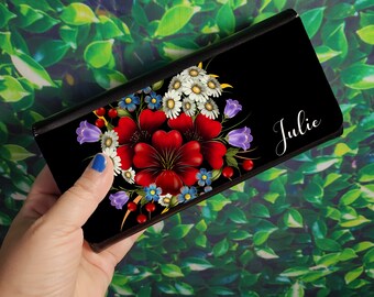 Women Faux Leather Wallet - Gift for Mom - Faux Leather Wallet Women - Personalized Women Wallet - Custom Women Wallet - Faux Leather Wallet