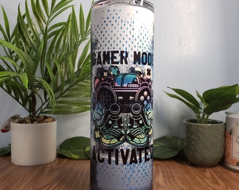 Gamer Mode Activated - Gamer Tumbler - Gamer Gift - Video Game Tumbler - Gamer Cup - Father's Day Gift - Gaming Coffee Tumbler - Gaming Cup