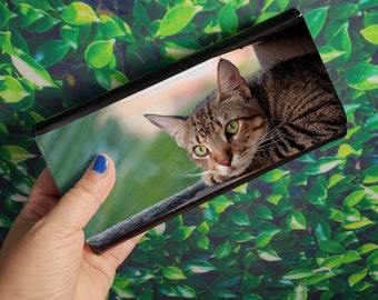 Cat Faux Leather Wallet - Cat Lady Gift Idea - Cat Print - Gift for Her - Faux Leather Wallet Women - Custom Wallet - Faux Leather Wallet