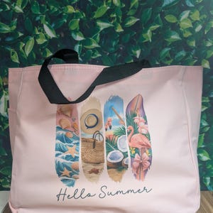 Sommer Tasche - Strand Tasche - Urlaubsreise Tasche - Pool Tasche - Bestechung Tasche - Urlaubstasche - Hallo Sommer
