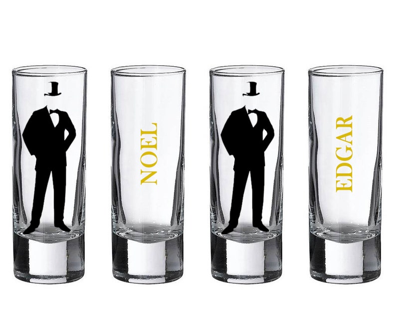 Groomsmen Shot Glasses Personalized Shot Glasses Bridal Etsy