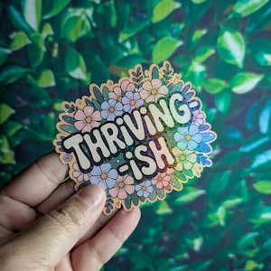 Thriving I Funny Magnet | Sarcastic Magnet I Fridge Magnets | Humor Magnets | Cute Office Desk Decor | Gift for Coworker, Friend, Family