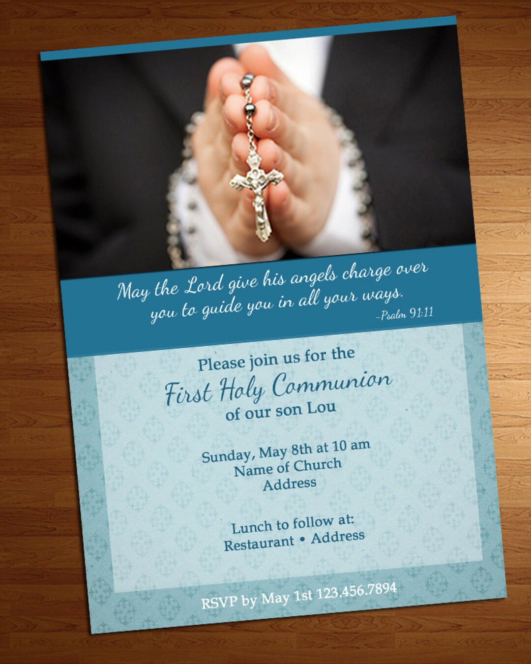My First Communion Invitation Holy Communion Invite Communion