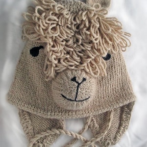 Digital Adult Alpaca Hat Pattern image 1