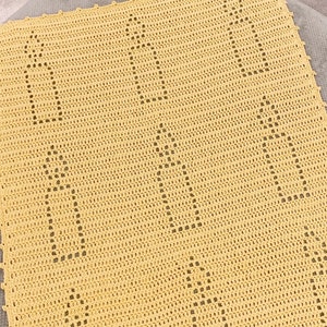 Crochet Candle Blanket Pattern | Baby Blanket Crochet Pattern | Filet Crochet Blanket | Crochet Baby Blanket | Christmas Crochet Pattern