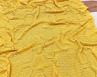 Filet Crochet Blanket Pattern | Bee Blanket Crochet Pattern | Filet Blanket | Animal Filet Crochet Pattern | Crochet Honeycomb Pattern Bees