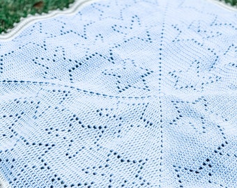 Nova Blanket | Filet Crochet Blanket Pattern | Baby Blanket Crochet Pattern | Filet Blanket | Filet Crochet Pattern | Stars | Granny Square