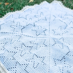 Nova Blanket | Filet Crochet Blanket Pattern | Baby Blanket Crochet Pattern | Filet Blanket | Filet Crochet Pattern | Stars | Granny Square