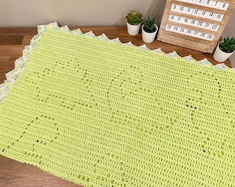 Filet Crochet Blanket Pattern Baby Blanket Crochet Pattern Filet