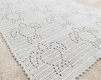 Crochet Sea Turtle Blanket | Crochet Turtle Pattern | Afghan Blanket Pattern | Ocean Nursery | Ocean Baby Blanket | Crochet Animal Pattern