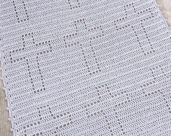 Cross Crochet Blanket Pattern | Easy Filet Crochet Afghan Patterns | Christian Baby Blanket | Crochet Cross Blanket | Crochet Prayer Blanket