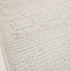 Kai Blanket Filet Crochet Blanket Pattern Baby Blanket Crochet Pattern Filet Blanket Filet Crochet Pattern Whale Animals Ocean image 4