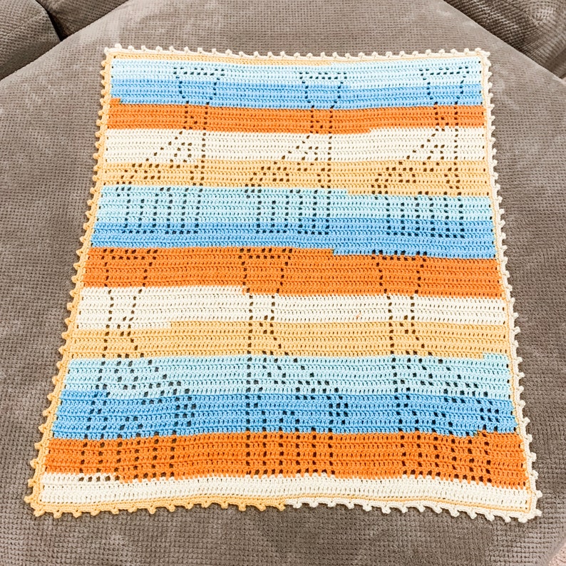 Filet Crochet Pattern Baby Blanket Crochet Pattern Crochet Baby Blanket Pattern GEOFFREY Blanket Pattern Giraffe Crochet Filet Blanket