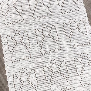 Gabriel Blanket | Filet Crochet Blanket Pattern | Baby Blanket Crochet Pattern | Filet Blanket | Filet Crochet Pattern | Angels | Faith