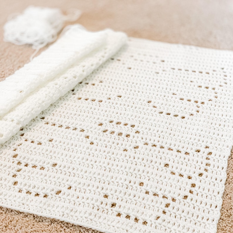 Angel Blanket | Filet Crochet Blanket Pattern | Baby Blanket Crochet Pattern | Filet Blanket | Filet Crochet Pattern | Angel Wings | Gift image 4