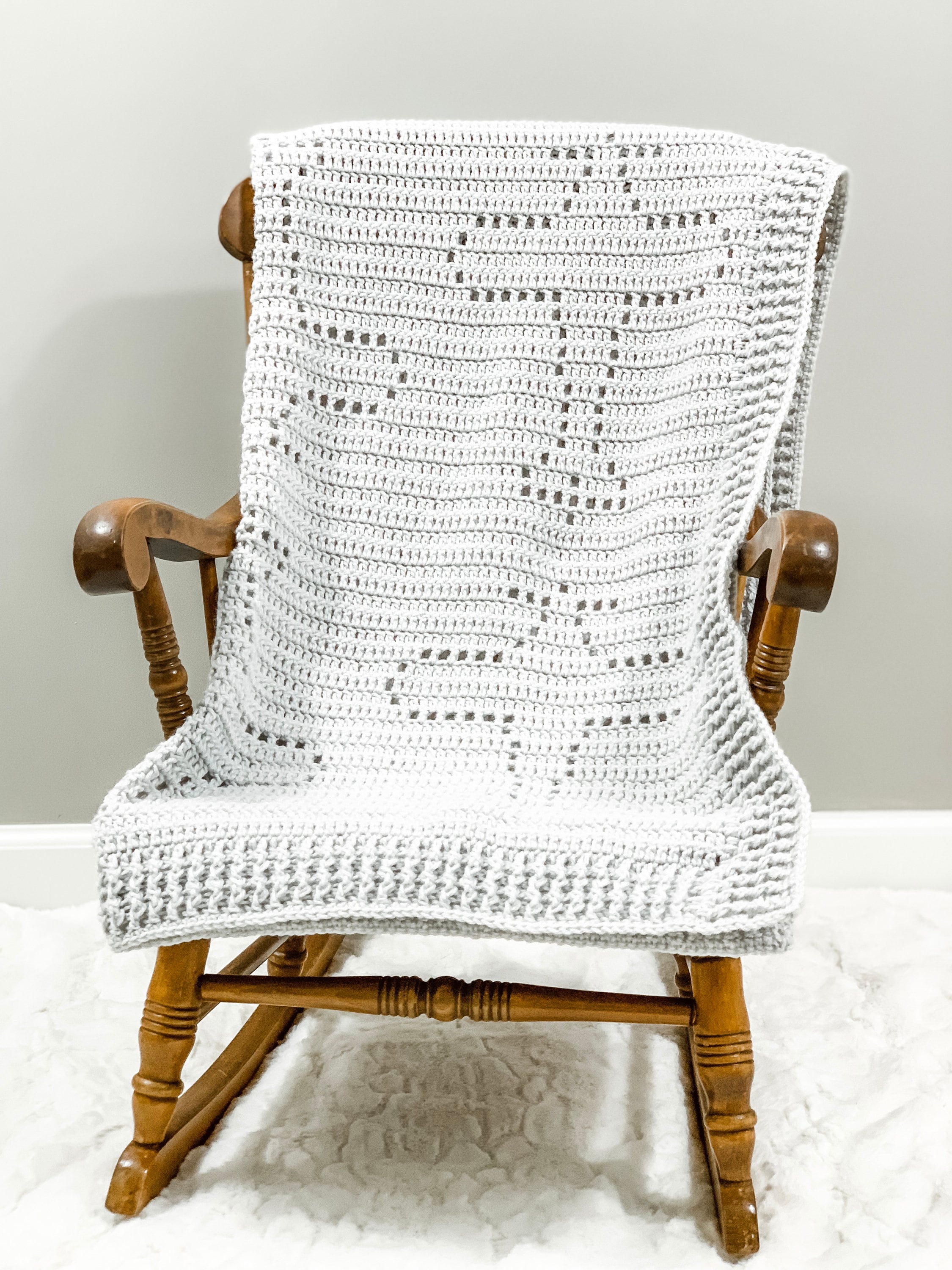 Amelia Blanket Filet Crochet Blanket Pattern Baby Blanket - Etsy