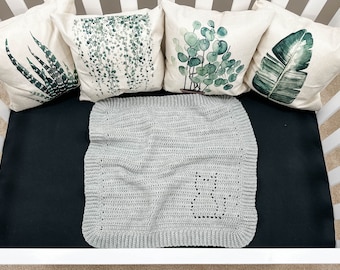 Crochet Lovey Pattern | Lovey Blanket Pattern | Cat Crochet Pattern | Filet Crochet Pattern | Preemie Blanket | Crochet Security Blanket