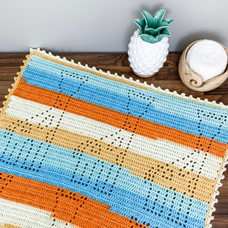 Filet Crochet Pattern Baby Blanket Crochet Pattern Crochet Baby Blanket Pattern GEOFFREY Blanket Pattern Giraffe Crochet Filet Blanket