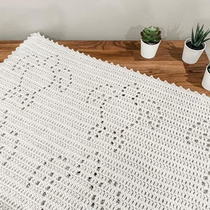 Oliver Blanket | Filet Crochet Blanket Pattern | Baby Blanket Crochet Pattern | Filet Blanket | Filet Crochet Pattern | Sea Turtle | Ocean