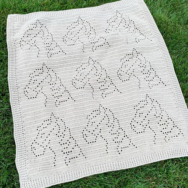 Ryder Blanket Filet Crochet Blanket Pattern Baby Blanket Crochet Pattern Filet Blanket Filet Crochet Pattern Horse Animal Farm image 1