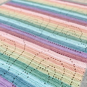 Crochet Baby Blanket Pattern | Filet Crochet Baby Blanket Crochet Pattern | Easy Crochet Pattern for Beginner | Crochet Pattern Baby Blanket