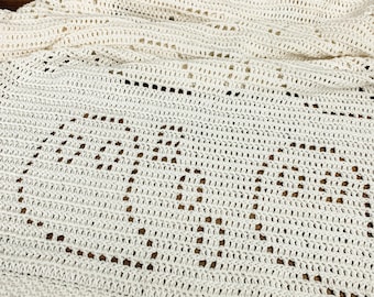 Spooky Blanket Crochet Pattern | Halloween Crochet Baby Blanket Pattern | Ghost Blanket Crochet Pattern | Fall Crochet Blanket Pattern